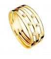 Anello White Band oro giallo 18kt