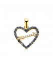 Ciondolo Love Arrow oro giallo 18kt Blu