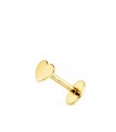 Piercing all'orecchio oro giallo 18Kt Cuore