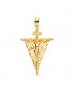 Pendente Cristo massiccio INRI Oro giallo 18kt 35 mm