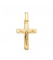 Ciondolo Croce Cristo oro 18 Kt 25 mm