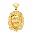 Medaglia volto della Madonna del Rocio Oro 18Kt 35mm