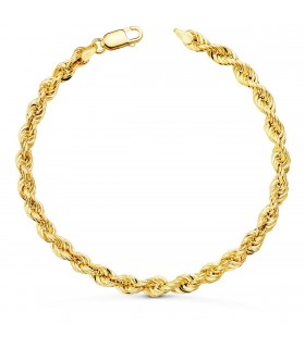 Pulsera Cordón Salomónico Oro 18K 20 cm | pulsera cadena |ALDA JOYEROS, joyería online