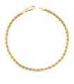 Bracciale Maglia corda oro 18kt 2,7mm 19cm