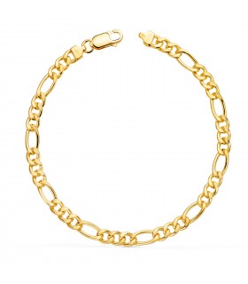 Pulsera Cadena Fígaro Oro 18K 19cm | pulsera cadena , pulseras de mujer, pulseras hombre | Joyas unisex - cartier