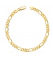 Bracciale Maglia Figaro in oro 18kt 19cm