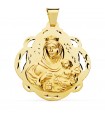 Medaglia Madonna del Carmine oro giallo 18kt 42mm