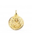 Medaglia Madonna del Carmine oro 18kt 22mm traforata