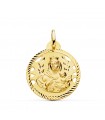 Medaglia Madonna del Carmine oro 18kt 24mm traforata