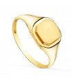 Anello chevalier Octagon oro 18kt