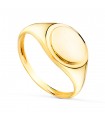 Anello Chevalier Ovale Oro 18Kt