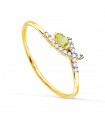 Anello Meraki oro 18kt Cross peridoto