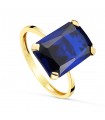 Anello donna Spinello blu Oro 18kt