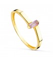 Anello Meraki oro 18kt Baguette Ametista