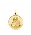 Medaglia Santa Lucia oro 18kt 22mm