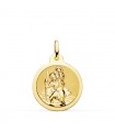 Medaglia San Cristoforo Oro 18Kt 20mm Lucido