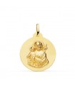 Medaglia San Giuseppe oro 18kt 22mm satinata