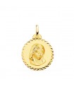 Medaglia Dolce Madonna Maria oro 18kt 20mm diamantata