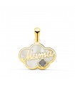 Ciondolo MAMA Glitter diamanti Oro 18Kt Nuvola