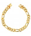 Bracciale uomo oro 18kt maglia 3 1 21,5cm