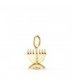 Ciondolo Menorah oro 18kt 12mm