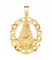 Medaglia Madonna del Rocio Oro 18Kt 39mm cornice