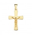 Croce cristiana Gesù oro giallo 18kt 34mm