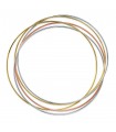 Bracciale rigido Tricolore Oro 18Kt 5 Anelli