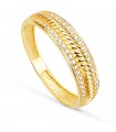 Anello Virginia Oro giallo 18Kt Torchon