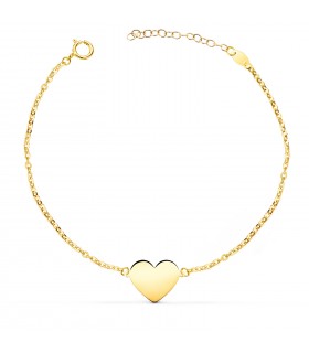 Bracciale personalizzato Cuore oro giallo 18kt