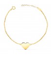 Bracciale personalizzato Cuore oro giallo 18kt