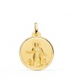 Medaglia Madonna Assunta in Cielo oro 18kt 22mm