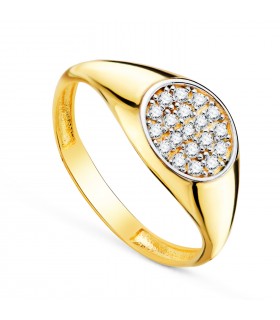 Comprar Anillos de corazón de lujo para mujer, conjunto de anillos de boda  de piedra negra, joyería de compromiso, anillos elegantes de moda de Color  dorado