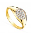 Anello Chevalier Donna Freya Oro bicolore 18kt