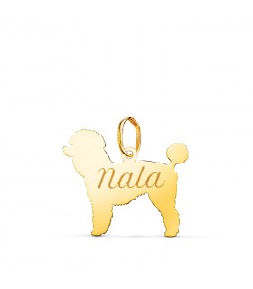 Barbone Ciondolo personalizzato cane Oro 18kt