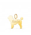 Barbone Ciondolo personalizzato cane Oro 18kt