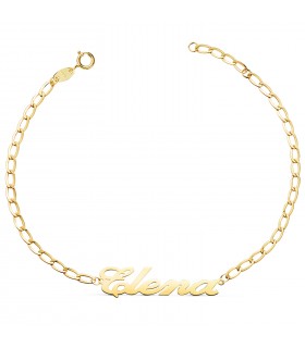 Bracciale con nome oro 18Kt 19 cm