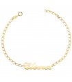 Bracciale con nome oro 18Kt 19 cm