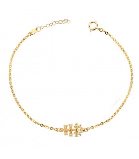 Bracciale Croce Caravaca oro 18kt 20cm