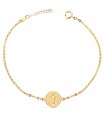 Bracciale medaglia di San Benedetto oro 18kt