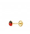 Piercing orecchio coccinella oro giallo 18kt