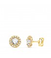 Puces d'oreilles Aria or jaune 18K 7mm