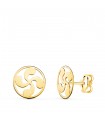 Pendientes Lauburu Cerco Oro 18K 8mm