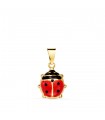 Pendentif Fille coccinelle Or 750