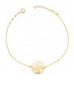 Pulsera Lauburu oro 18K 20 cm