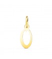 Pendentif initiale O or jaune 18k