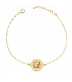 Pulsera mujer Medusa oro 18 Kilates