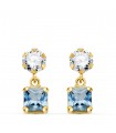 Boucles d'oreilles femme Barcelona Or 18K aigue-marine