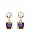 Pendientes mujer Barcelona Oro 18K Amatista