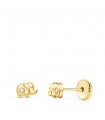 Clous d'oreilles éléphants bébé Or Jaune 18K